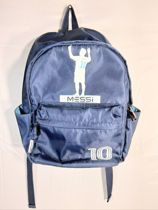 Other - "Messi" Soccer Fever #10 Kids Navy/Light Blue Int. 5 Pocket Backpack/Knapsack